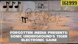 Forgotten Media: Sonic Underground's Tiger Electronic Game