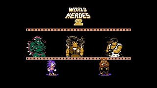 World Heroes 2 (1993) Gameplay Walkthrough FULL GAME [NES]