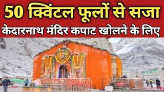 Kedarnath Dham ❤️ 50 क्विंटल फूल से सजा केदारनाथ मंदिर | Kedarnath कपाट खुलने के लिए चल रही है तयारी