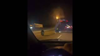 Car Flipped by Tire