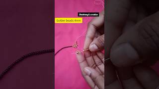 Necktouch Mini Mangalsutra Design Making at Home #shorts