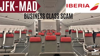 IBERIA BUSINESS CLASS SCAM | NEW YORK JFK - MADRID | AIRBUS A350 WITHOUT BUSINESS CLASS CABIN EC-NXD