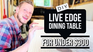 DIY Faux Live Edge Dining Table For Beginners | Start To Finish