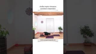 Ardha supta virasana acciones corporales