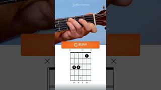 How to play Csus4 Chord on Guitar #Shorts