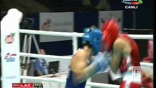 AIBA Worlds 56kg Nicolae Andreiana (Romania) vs Dmitrij Gutmans (Latvia)