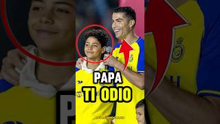 Ronaldo junior ha mancato di rispetto a suo padre 💔#shortsvideo #ronaldo #calcio