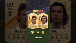 Beckham vs Pirlo fifa evolution🔥2024#fifa23 #fut23 #fifa22 #fifa #football #shorts #skills #f#fypシ