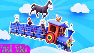 Tren la fermă 🚂 - Cântecele și desene animate pentru copii | TAI TAI