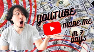 YouTube Changed My Life Making Me Rich In 7 Days #youtube #monetization