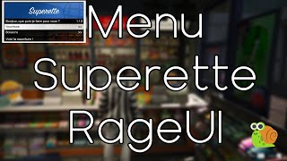 Menu Superette RageUI FiveM