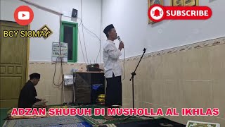 sebelum azan sholawatan dulu,tengorokan nya lagi gatel.