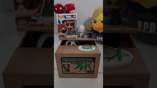 😍🐼 CUTE LITTLE PANDA BAMBOO COIN BOX 📦! #shortvideo ##shorts #viral #trending