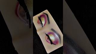 purple and golden eyes makeup|| #makeupshorts #eyemakup #viralmakeup