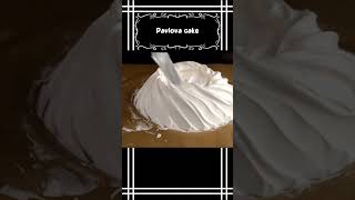 Homemade pavlova cake - easy to make #shorts #pavlova