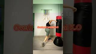 Tutorial Overhand K.O #boxing #boxingtraining #boxingdrills #fighter #mma #martialarts