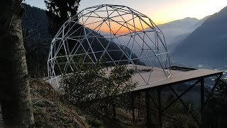 Glamping dome installed In Himachal | Awning Global | Leading Company of Glamping Dome Tent