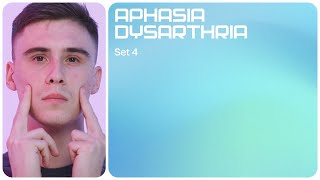 Jaw and palate exercises | Aphasia. Dysarthria | Set 4