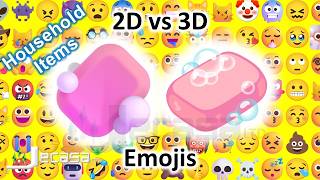 Emoji Meanings, 2D vs 3D Emojis, Part 41 - Household and Dishware Items | Noto vs Fluent Emojis