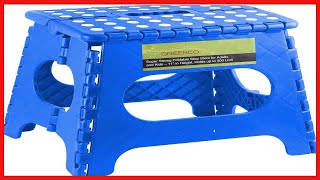 Great product -  Greenco Super Strong Foldable Step Stool for Adults and Kids, 11", Blue