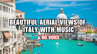 Beautiful aerial drone views of Italy with music