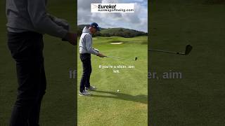 Slicers Should AIM LEFT to STOP SLICING #shorts #golf