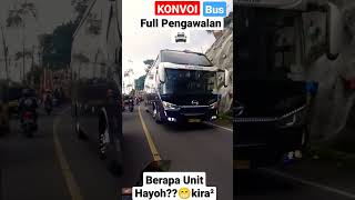 Konvoi Bus Full Pengawalan #shorts #shortsvideo #videobusindonesia #videobusindonesia