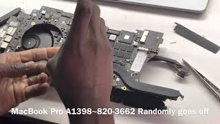 MacBook Pro A1398 Randomly goes off repairs