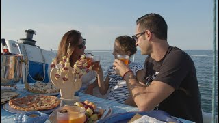 Aperitif auf dem Segelboot mit die ganze Familie 🌞⛵🌞