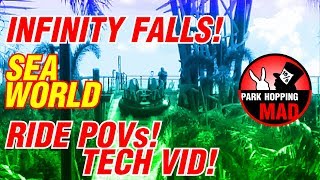 SeaWorld Orlando INFINITY FALLS | UPDATE, ALL COASTER POVs, TECH TALK FOOTAGE