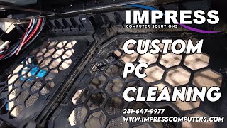 Doing a Custom Build Gaming PC Full Strip and Clean & applying new thermal paste - Impress Computers