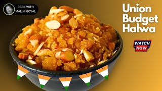 Union Budget Halwa| Halwa Ceremony Halwa| sooji ka halwa|Melting halwa|Cook with Malini Goyal