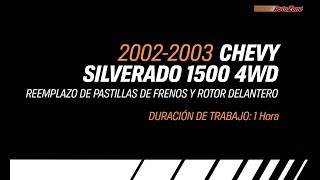 Cómo Reemplazar Pastillas de Frenos Frontales & Rotores en una Silverado -2002-2003