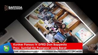 Kunker Pansus IV DPRD Dan Bappeda Prov. SumSel Ke Pemprov Jawa Barat