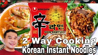 2Way Of Cooking Korean Instant Noodles by chef richmond ASMR