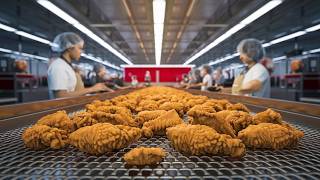 How KFC Chicken is Made in a Factory | Chicken Factory Process | Inside Food Factory