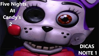 Como passar a noite 1 de Five Nights At Candy's 2