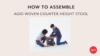 How to assemble your Agio Woven Counter Height Stool