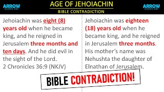 Age of King Jehoiachin - Bible Contradiction - Arrow of Guided One - Rev 0