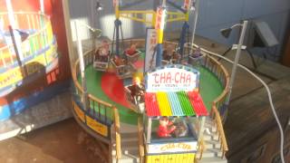 RARE Retired Lemax Village Collection The Cha Cha Carnival Ride Sound Motion