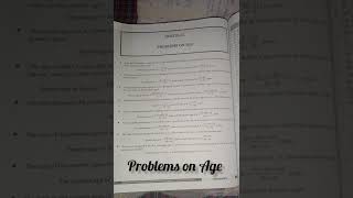 Problems on Age Topic Maths #dub.ed #upb.ed #jamiab.ed