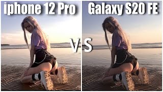 iphone 12 Pro vs Samsung Galaxy S20 FE | Camera comparison | review | Detailed