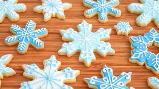 COPOS DE NIEVE ❄️ Galletas decoradas para Navidad ❄️ Tan Dulce