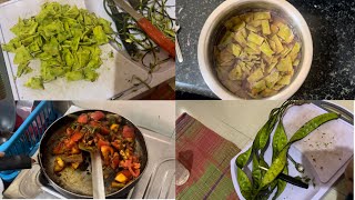 Wakre with tomatoes and dry fish / first time cooking  vlog / Matu Debbarmavlogs