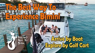 Crossing the Bahama Bank and the Gulf Stream in our Hatteras Yacht, with a stop over in Bimini. E172