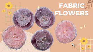 Beginner training fabric flowers | fabric flowers for clothes