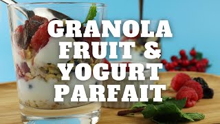 Granola Fruit and Yogurt Parfait Recipe #Shorts #YTShorts #BestShortVideos