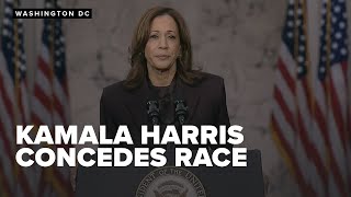 Kamala Harris delivers a concession speech, says nation must accept election results