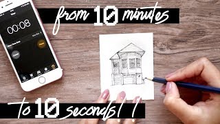 Only 10 Seconds!!! · Timed Drawing Challenge · 10 Minutes, 1 Minute and 10 Seconds!!!