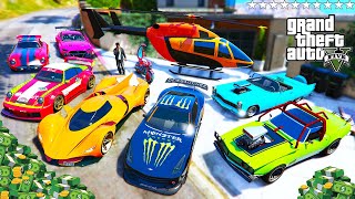 GTA V - Stealing SEPTILLIONAIRE CARS with Franklin in GTA 5!